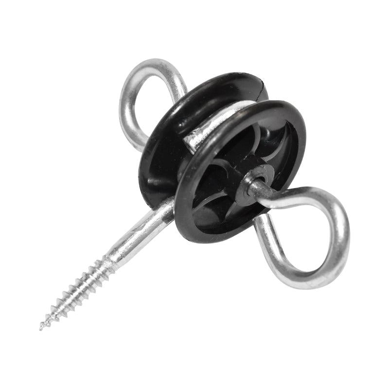 Isolatori a Doppio Gancio isolatore girevole per maniglia per cancello recinto elettrico 1 pezzo Isolatore a Doppio Gancio recinzioni elettriche MEZOFARM