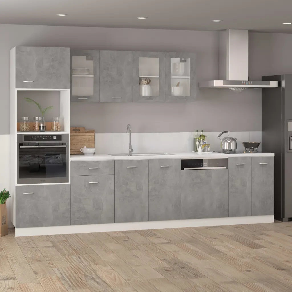 Armadio Inferiore Cassetto “Lyon” Grigio Cemento 50x46x81,5 801224