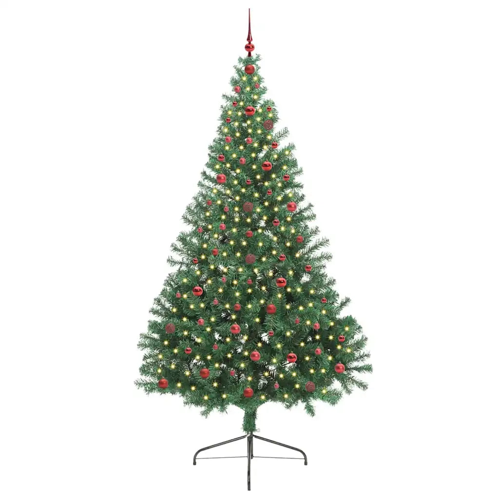 Albero di Natale | Decorazioni natalizie artificiale con luci integrate Verde 240 cm