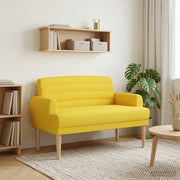 Loveseat con bottoni imbottiti Giallo Chiaro 116 x 67 x 80 cm 42041784