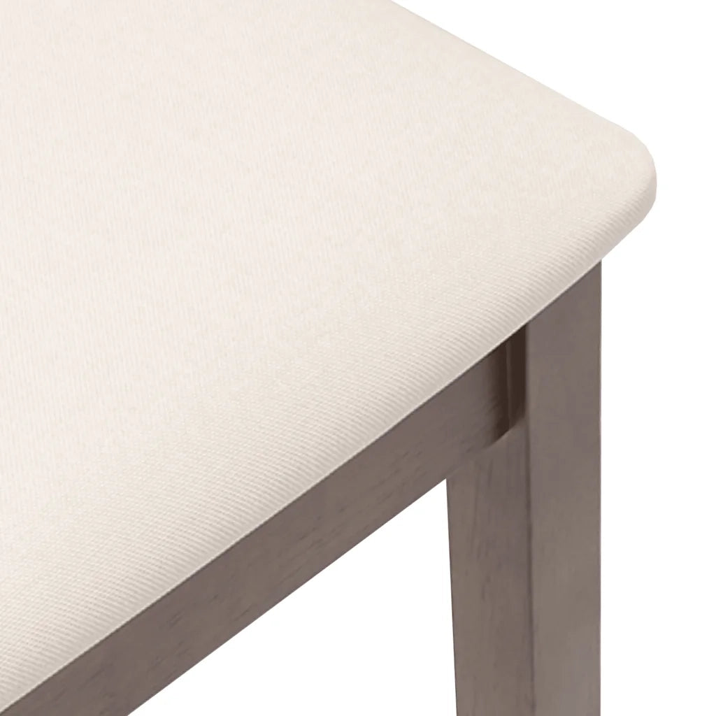 Sgabelli da Bar con Cuscini 2pz Marrone Legno Massello di Hevea 4102584