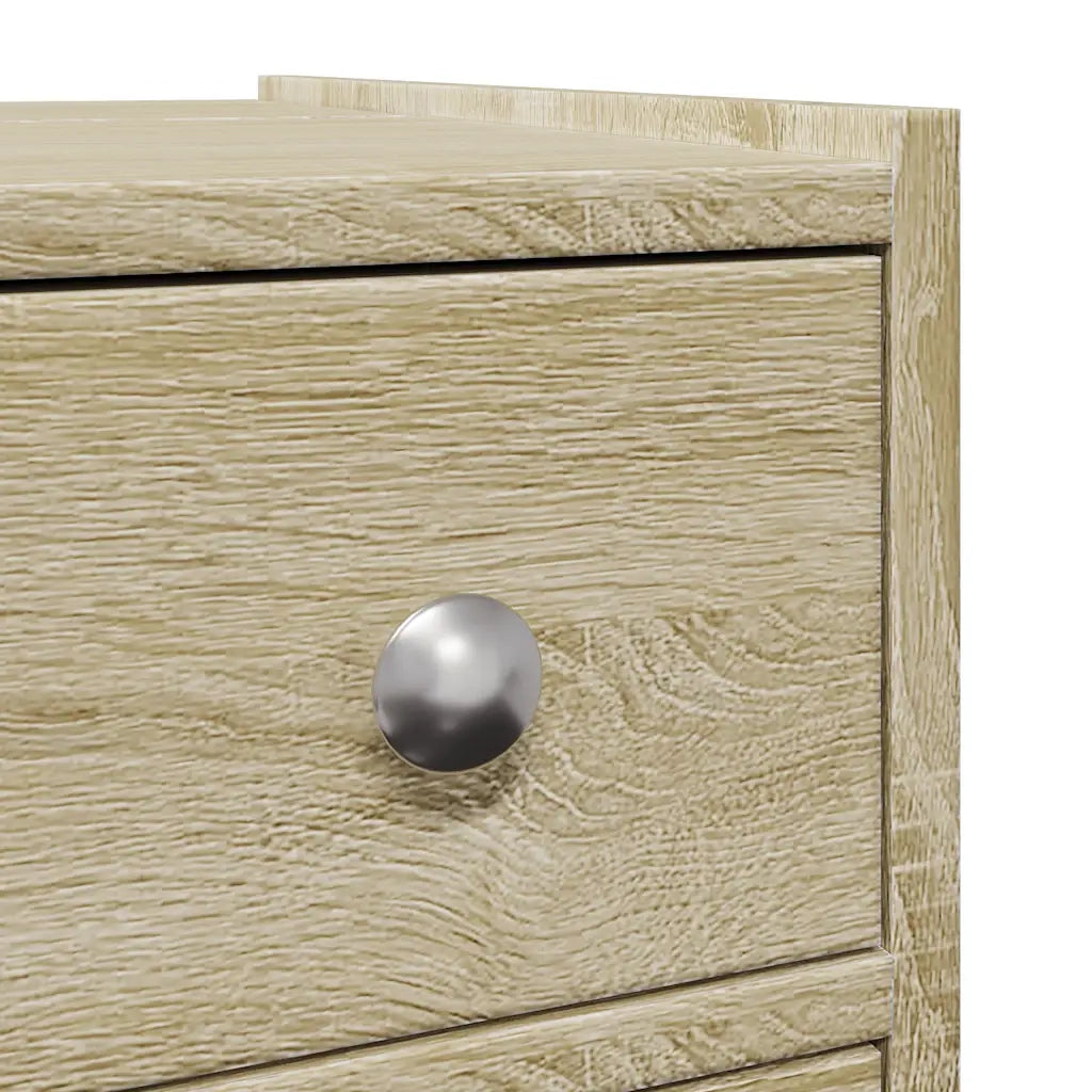 Mobiletto da bagno stretto su ruote 21,5 x 50 x 60 cm spazio ottimizzato per riporre oggetti stile classico legno di rovere Sonoma ingegnerizzato 02_0050657