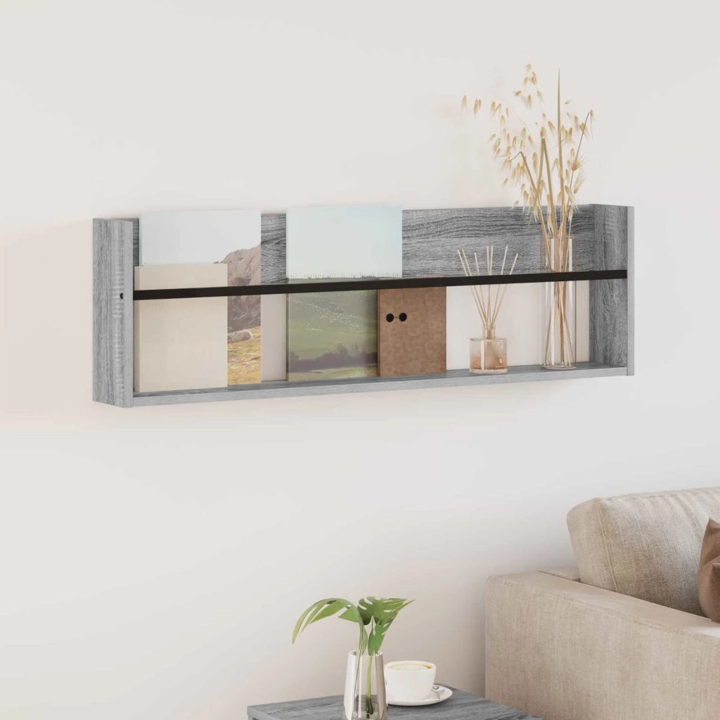 Scaffale per riviste Grigio Sonoma 100 x 12 x 30 cm CFW9520429
