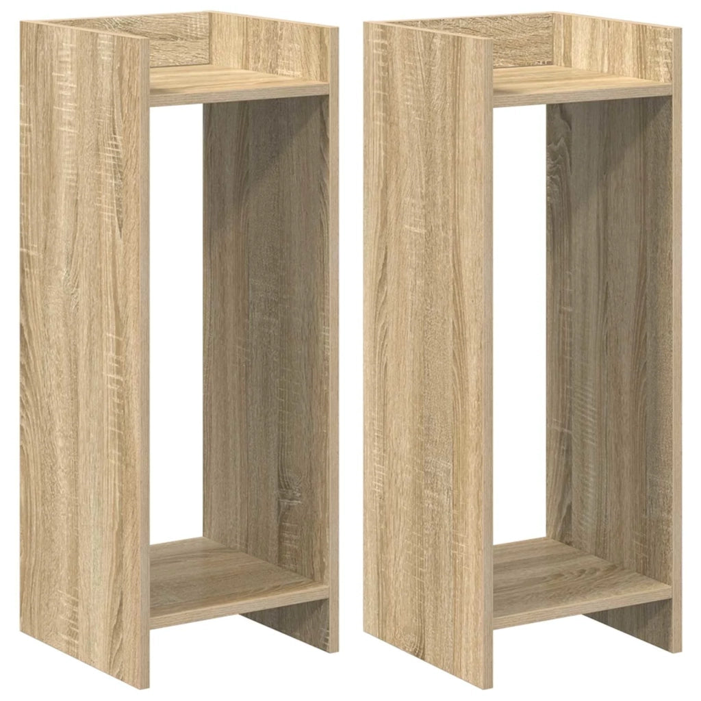 Supporto per piante 2 pcs Rovere Sonoma 30 x 30 x 80 cm
