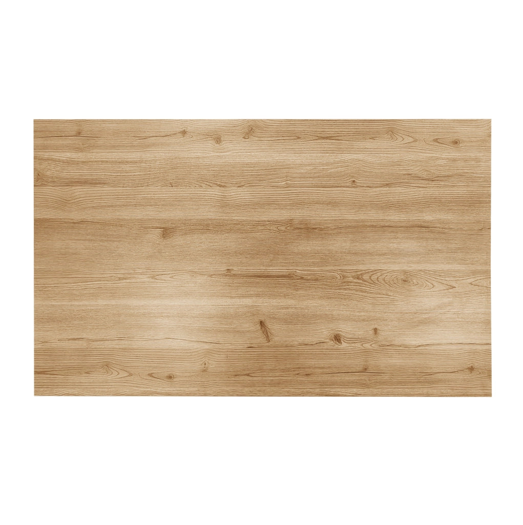 Tavolino da salotto 100x60x45 cm con 3 vani; vetro e pannello truciolare naturale e nero