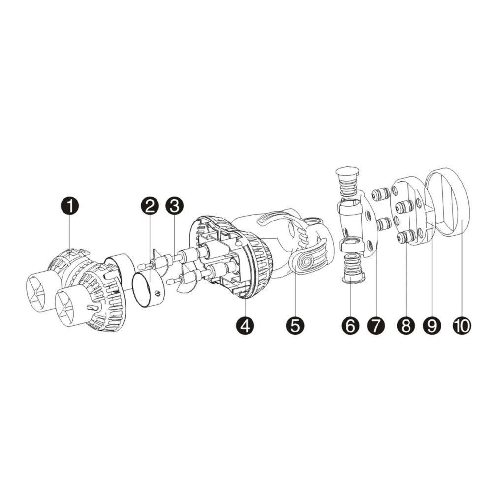 Pompa di flusso a doppio supporto magnetico Wavemaker 6000l/h 8 watt 16_0002809
