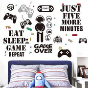 Decalcomanie per Parete, 36 Pezzi Decalcomanie Zona Gioco Parete Decorazione per Bambini Decals per Parete con Design per Sala da Gioco
