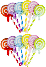 Decorazioni per torte durevoli - 12 pezzi da 4.7*1.9 in - Decorazioni per cupcake riciclabili