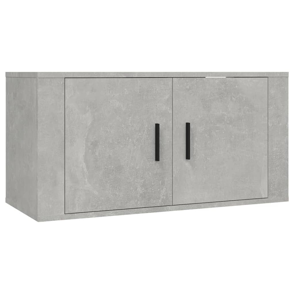 Mobile TV multimediale da parete mensola TV credenza TV per sala da pranzo soggiorno camera da letto 3 pezzi 80 x 34,5 x 40 cm grigio 02_0029039