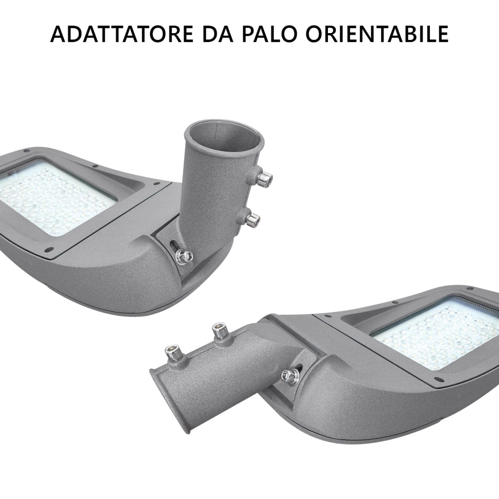 Lampione stradale a led da 80W 4000K e 8800 lumen IP65