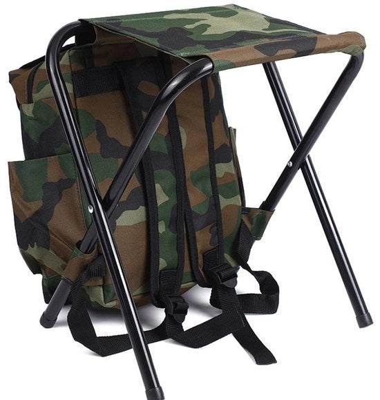 Sedia pieghevole per esterno, borsa da spalla multifunzionale per arrampicata, sgabello di appoggio per campeggio e pesca all'aperto.