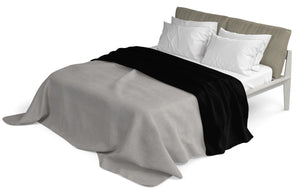 Lenzuolo Sopra in Tinta Unita Nero Singolo