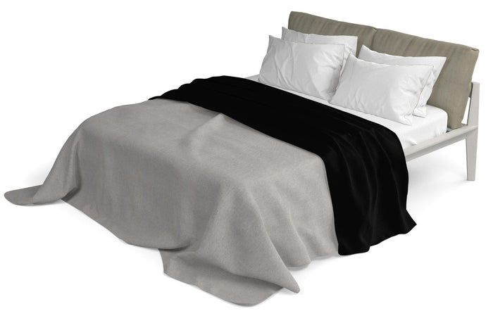 Lenzuolo Sopra in Tinta Unita Nero Singolo