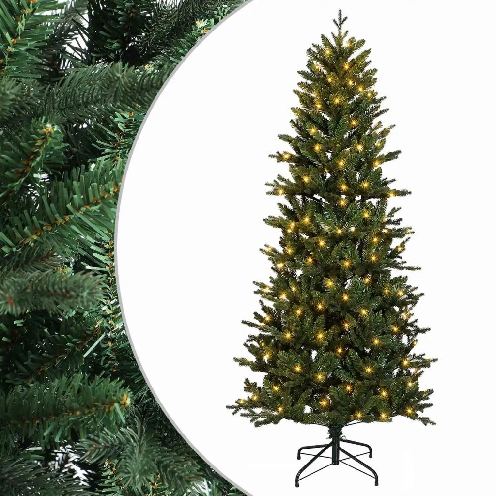 Albero di Natale Artificiale con Rami Pieghevoli 240 cm 300 LED 3466242