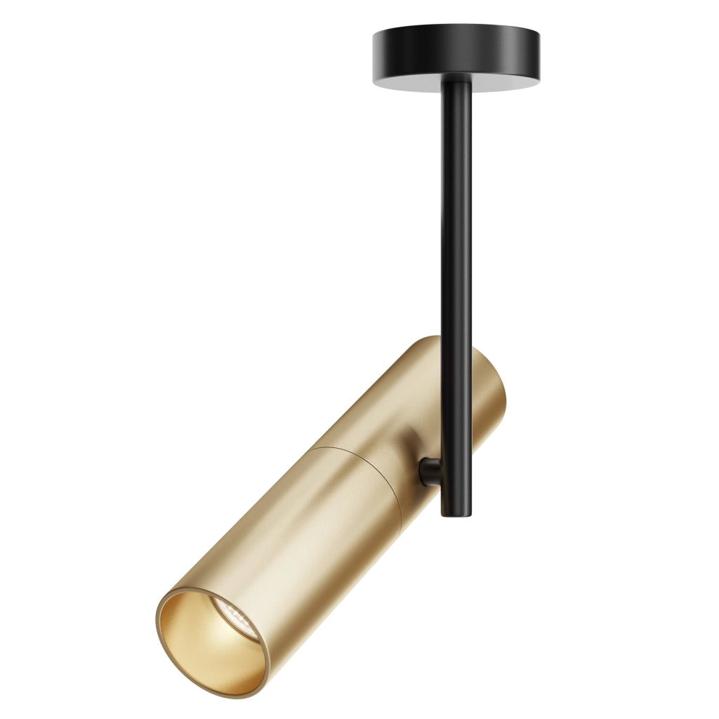 Faretto A Soffitto Moderno Elti Alluminio Nero 1 Luce Gu10 50W