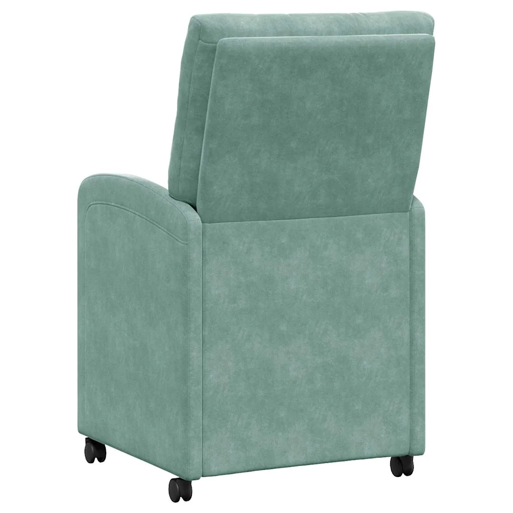 Sedie da Pranzo con Ruote 2 pcs verde mare 58 x 67 x 97 cm 42017874