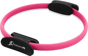Ring di resistenza per Pilates 35,6 cm doppio grip per allenamento muscolare e fitness, PS-2304-PR-RO, rosso, 14 pollici