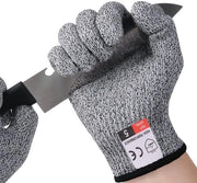 Manuali da lavoro - Manopole snipate per uomini - 2 paia - Manopole protettive snipate livello 5 - Adatte per cucina, giardinaggio, fai da te, attività all'aperto, prevenzione di lesioni da taglio - Qualità alimentare - XL