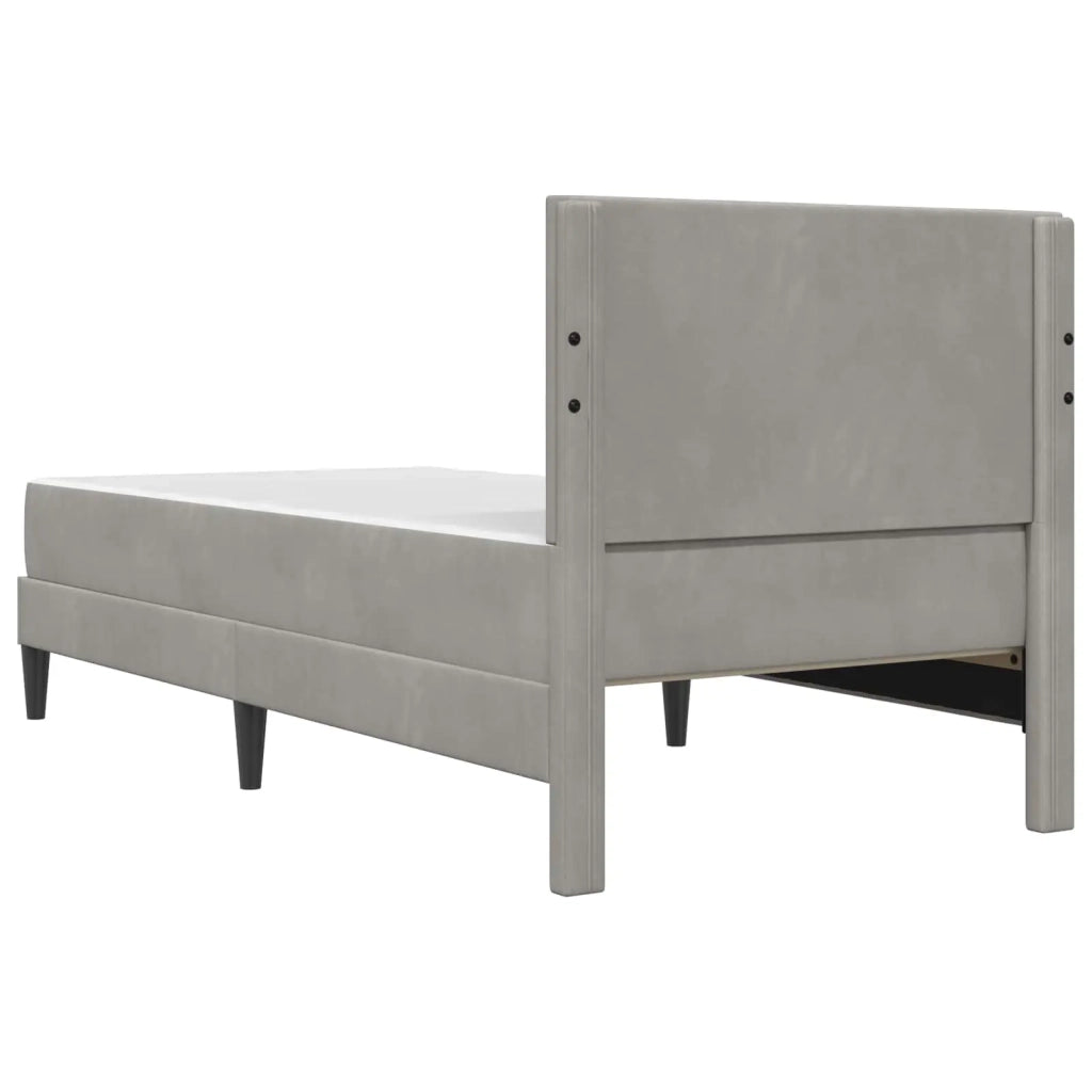 Struttura letto con materasso-Giroletto Grigio chiaro 100 x 200 cm 800010