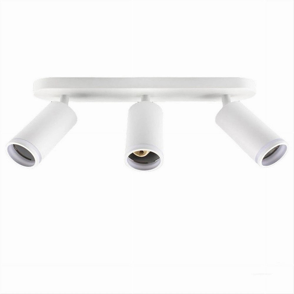 Trade Shop - Applique Plafoniera Orientabile Da Soffitto Parete 3 Diffusori Lampada Gu10 Ts-3 -