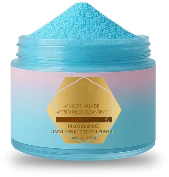 Pulizia dentale whitening 100 g - Whitening delicato - Rimuove macchie di caffè e tè - Facile da usare - Non irritante - Profumo fresco - Pulizia dentale whitening