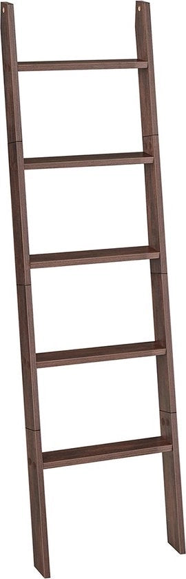 Scale per asciugamani in legno - Supporto per asciugamani in legno - 43,7 cm x 7,8 cm x 160 cm - 8 kg di capacità di carico
