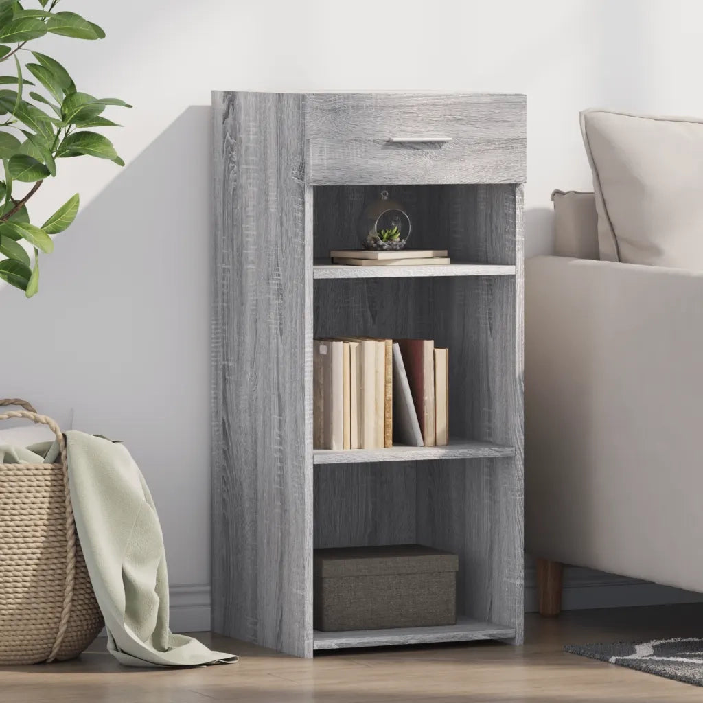 Credenza-Buffet-Armadio da cucina Grigio Sonoma 40x42,5x93 cm in Legno Multistrato 591669