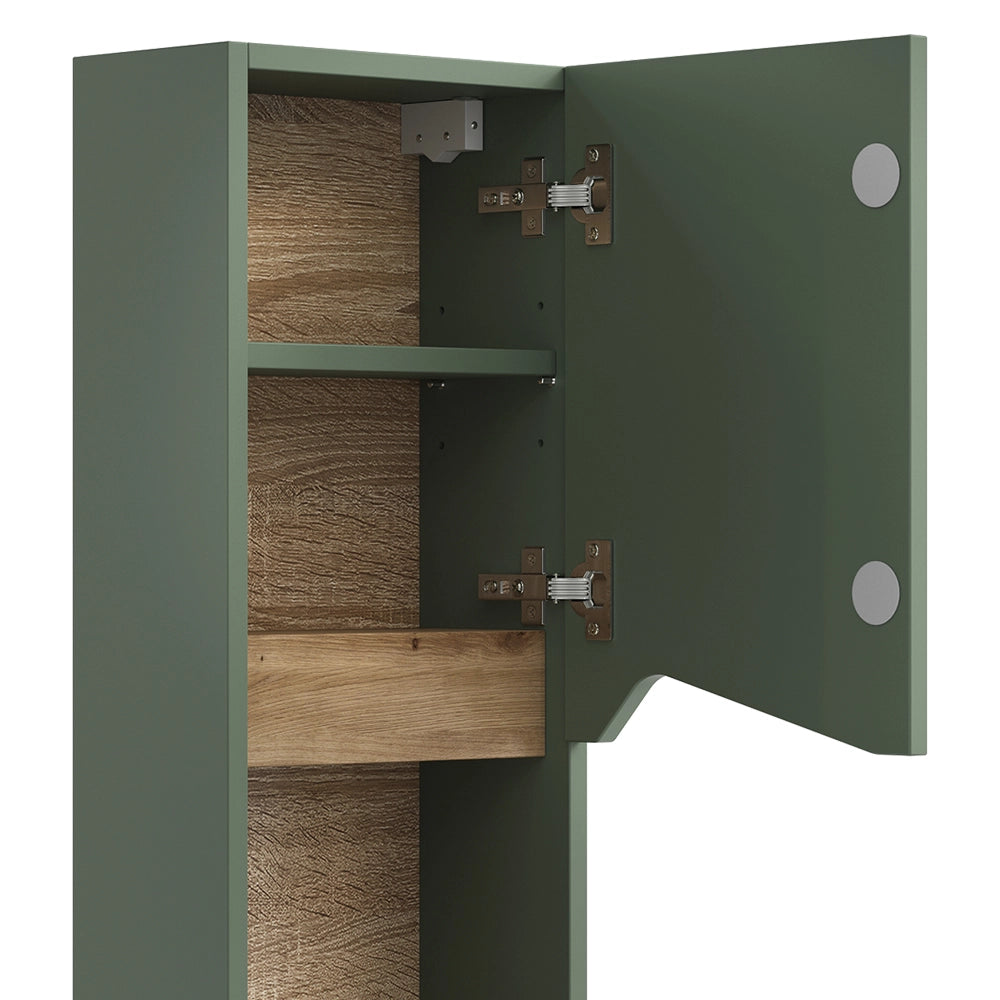 Vicco  Verde/Artigianale 30 x 67 cm con porta e vano aperto