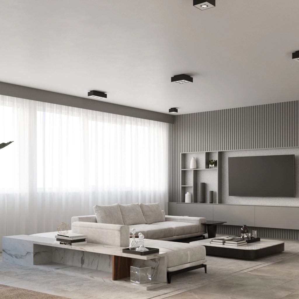 Lampada da soffitto MONO 2 nero