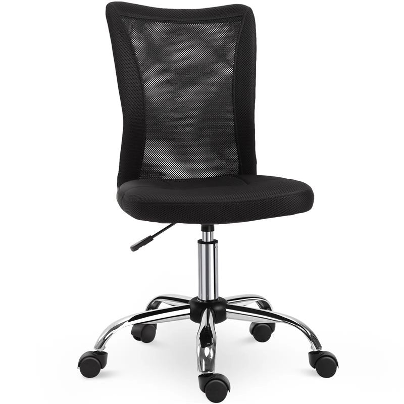 SEDIA DA UFFICIO ERGONOMICA GIREVOLE 5 RUOTE ALTEZZA REGOLABILE NERA