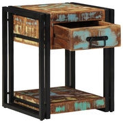 Comodino 40x40x50 cm Legno massello recuperato