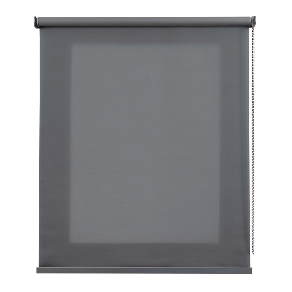 Tenda a rullo traslucida Premium con finitura metallizzata Grigio scuro 100x180 cm