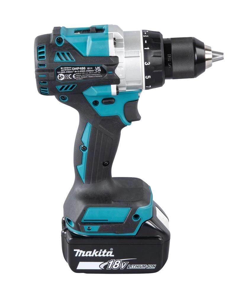 Makita DHP486RTJ trapano 2100 Giri/min 2,7 kg Nero, Blu