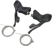 Set di Cambio per bicicletta da corsa con 3 controlleri di cambio a doppia leva per 7, 8 e 9 velocità, con leva sinistra e destra