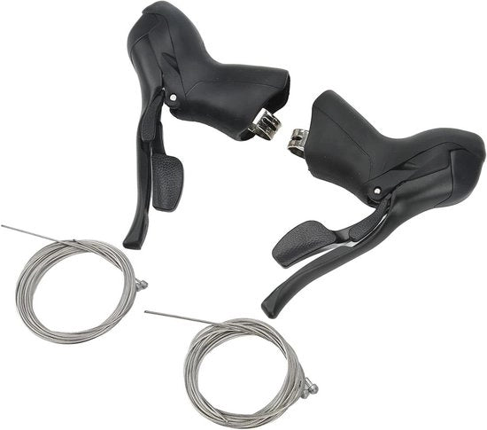 Set di Cambio per bicicletta da corsa con 3 controlleri di cambio a doppia leva per 7, 8 e 9 velocità, con leva sinistra e destra