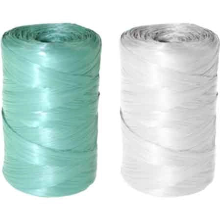 RAFIA SINTETICA A CONETTO 200 gr - colore bianco - 5 pezzi