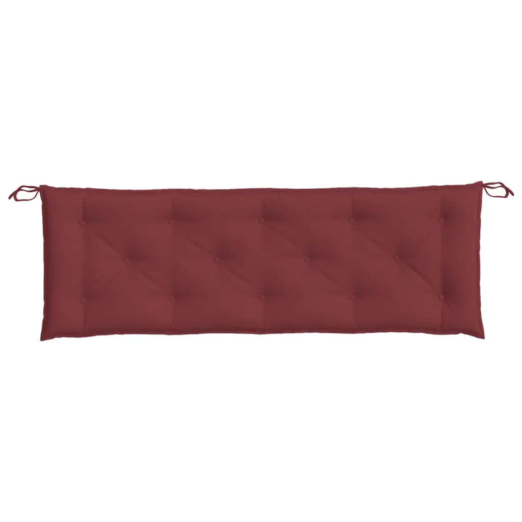Cuscino Panca da Giardino Rosso Vino MÃ©lange 150x50x7cm Tessuto