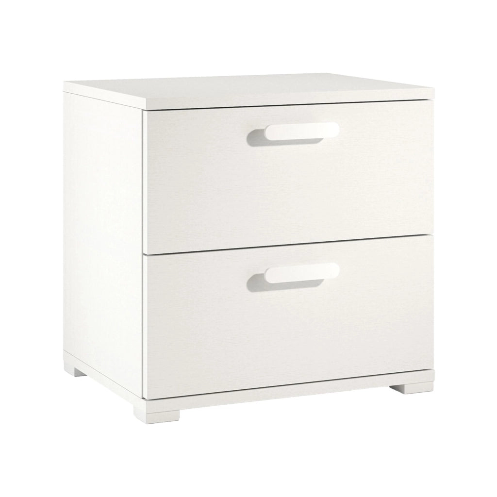 Scabiosa, Comodino un Ripiano Made in Italy, 40.00x50.00x45.00h cm Bianco