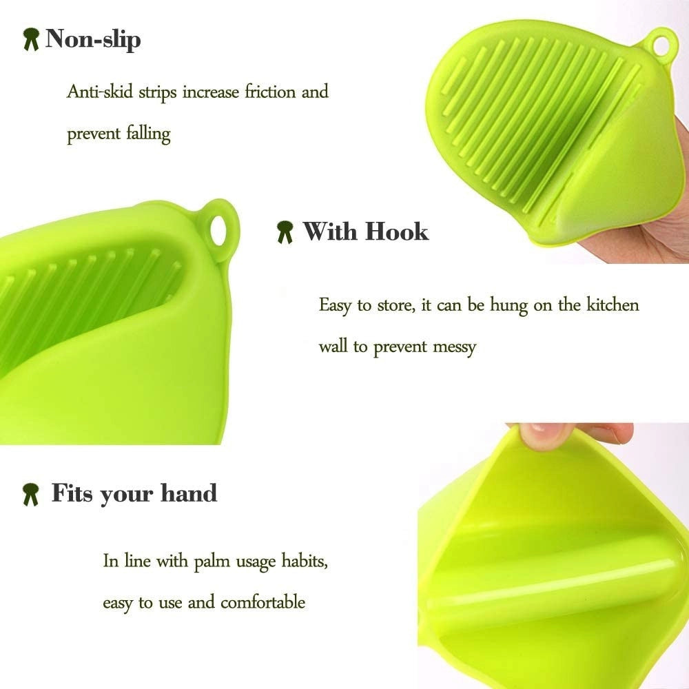 Trade Shop - Presina Presine Mini Guanto Forno Silicone Antiscivolo Antiscottatura Resistenti -