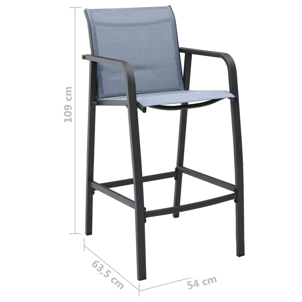 Set bar da giardino 7 pezzi nero e grigio 02_0013439