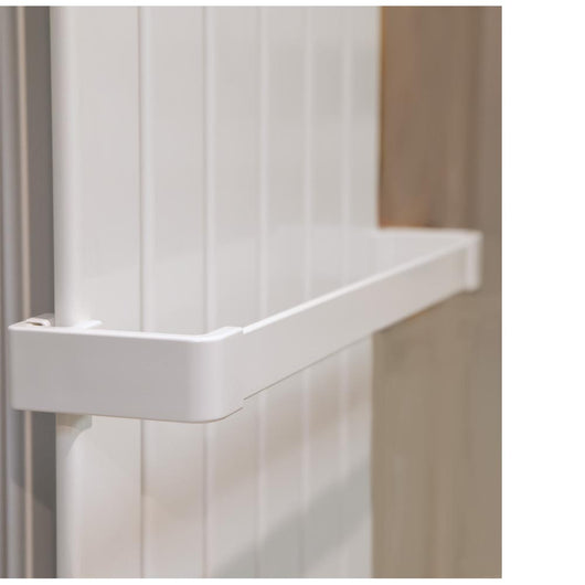 Pika' porta asciugamani ercole in resina lunghezza cm 52 colore metallo bianco