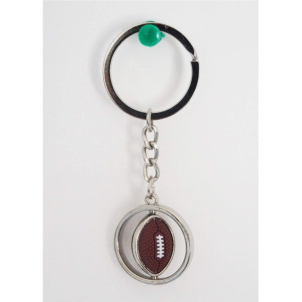 Trade Shop - Set 12pz Bomboniera Palla Rugby 3d Portachiavi Chiave Compleanno 18 Anni Comunione -