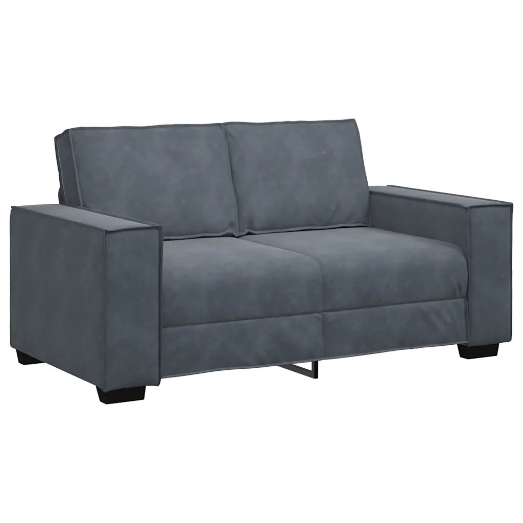 Set di Divani 3 pz con Cuscini Grigio Scuro in Velluto 3324619
