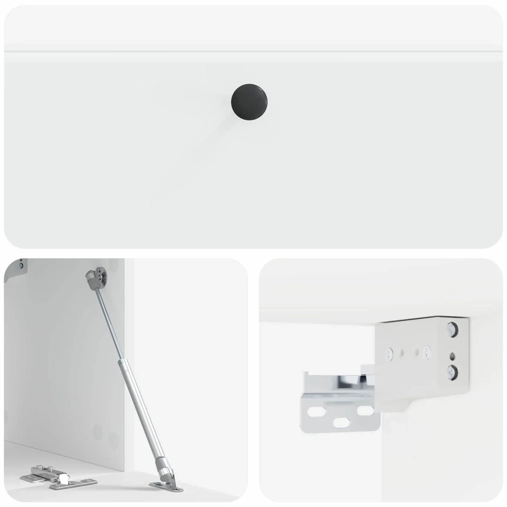 Mobile Porta TV da Muro 98 x 31 x 30 cm Bianco 899235