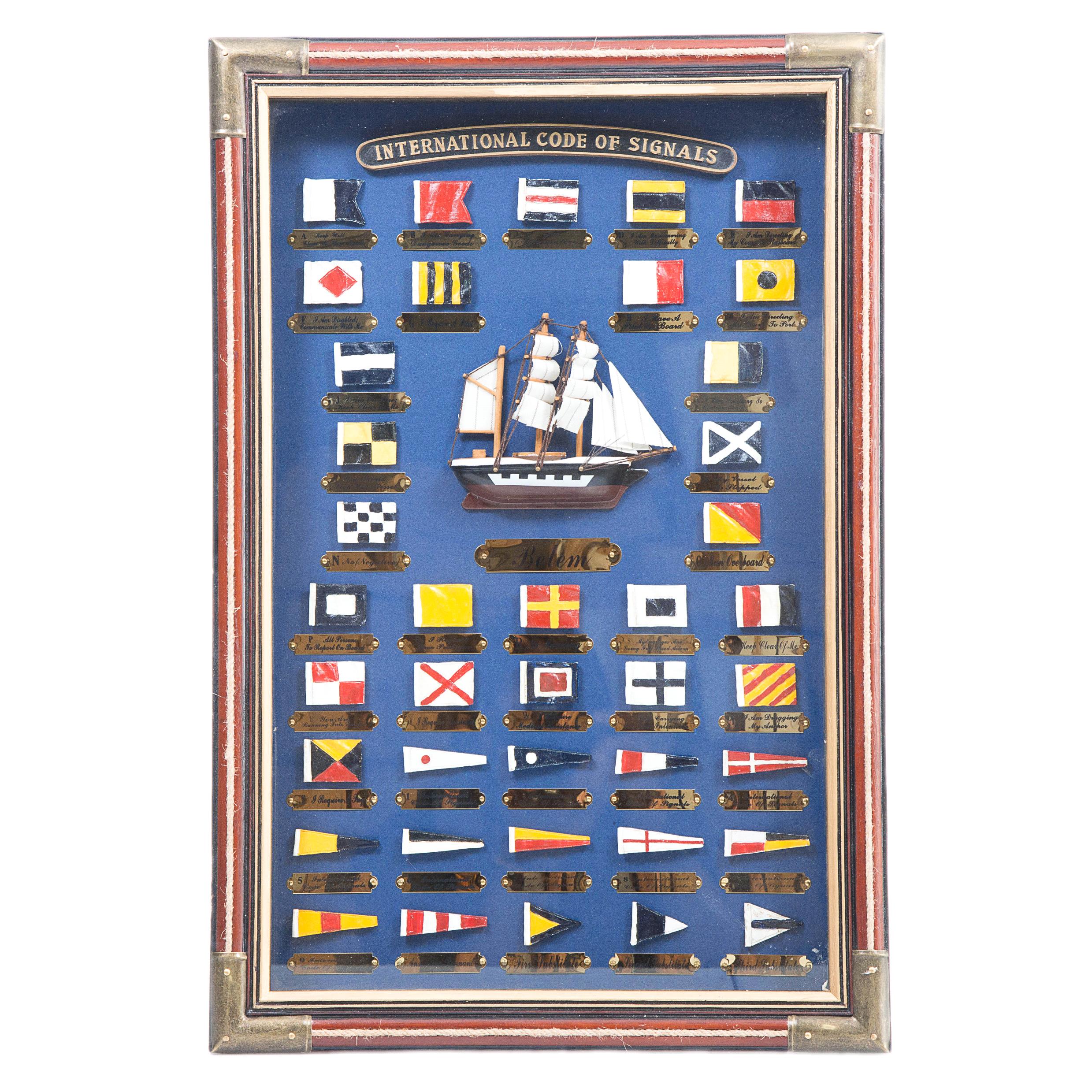 Quadro Bandiere Marinari 40x45x60H