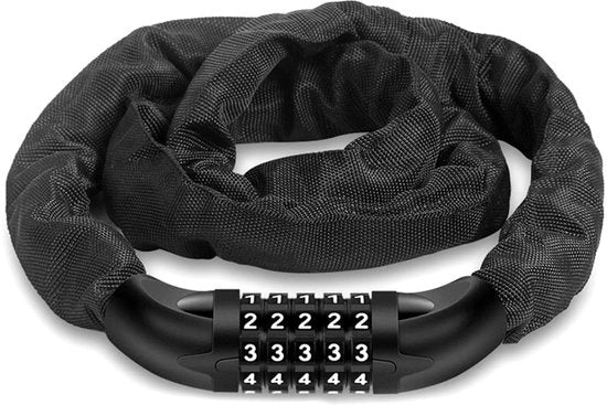 Blocco freno con numeri - alto livello di sicurezza - codice a 5 cifre - 6 x 1000 mm