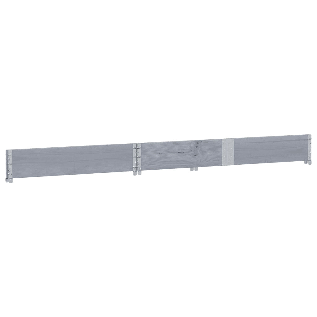 Fioriera da Giardino Grigia 150x100 cm Legno Massello di Pino 3295413