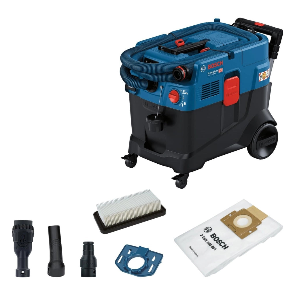 Bidone aspiratore Bosch 40 litri con presa 1200w classe M GAS 12-40 MA