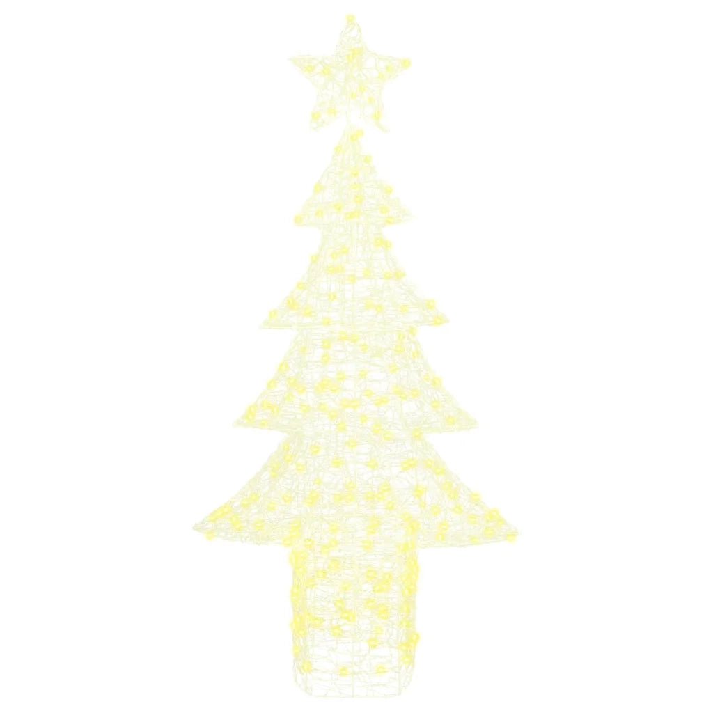 Albero di Natale | Decorazioni natalizie con 240 LED Bianco caldo 150 cm Acrilico