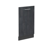Pannello frontale della lavastoviglie R-Line Calce nera/Antracite 45 cm senza piano di lavoro Vicco